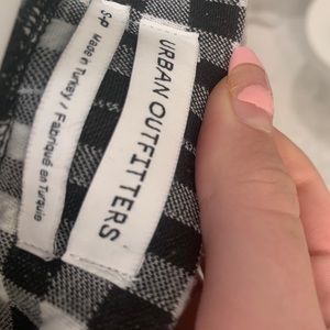 gingham flare pants